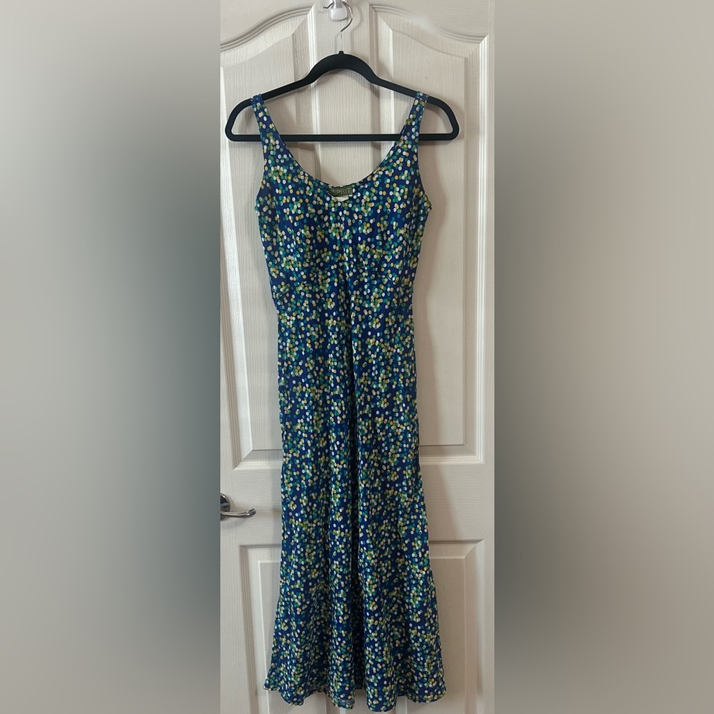 Vintage ESPRIT 90s Sun Floral‎ Sleeveless Dress